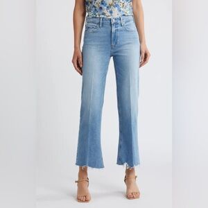 Paige Leenah Ankle Denim Jeans, light wash, size 25